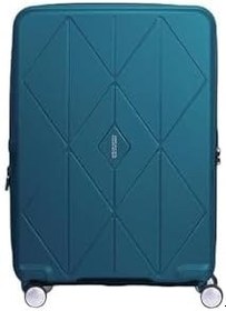 تصویر American Tourister Argyle Hard Small Size Carry-on Cabin Luggage, Spinner wheels, (Material :polycarbonate), TSA Combination Lock, Expandable, 55 cm/22 Inch, Teal Color, 3 year Global Warranty 