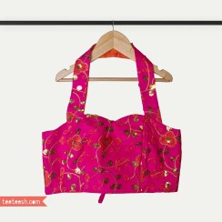 تصویر تاپ سوزندوزی سرخابی 