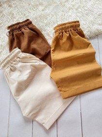 تصویر شلوارک کتان 