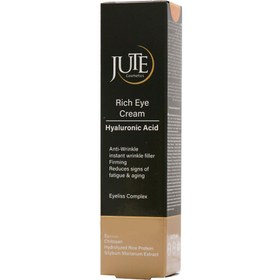 تصویر کرم دور چشم ریچ ژوت حاوی هیالورونیک اسید مناسب بالای 40 سال 15 میلی لیتر | Jute Rich Hyaluronic Acid Eye Cream 15 ml 