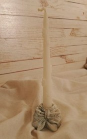 تصویر جا شمعی سنگی پاپیونی 