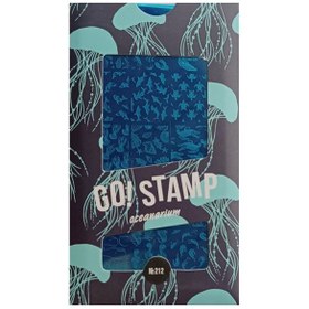 تصویر شابلون گو استمپ مخصوص طراحی ناخن کد n.212 