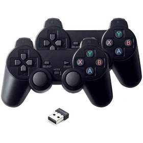 تصویر دسته بازی بی سیم دوبل شوک دار Macher MR-W64 PC Macher MR-W64 PC Gaming Controller