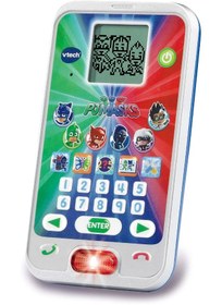 تصویر اسباب بازی کودک تلفن یادگیری PJ Masks برای 3 سال به بالا برند vtech Pj Masks Learning Phone For 3+ Years - Vt80-199003