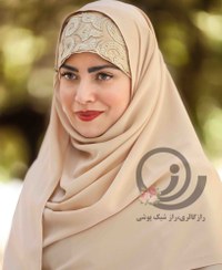 تصویر هدشال گیپور مرواریدی کرم-طلایی 