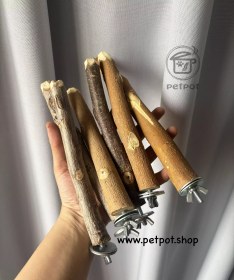 تصویر چوب نشیمن طبیعی پرندگان شهرپت دو شاخه Shahrpet Bird Perch