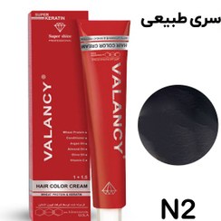 تصویر رنگ مو والانسی شماره N2 قهوه ای خیلی تیره حجم ۱۰۰ میلی‌لیتر 