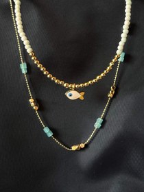 تصویر ست گردنبند رنگی 