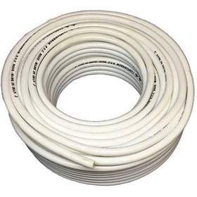 تصویر شیلنگ گاز سفید قائم سه لایه نخ دار 