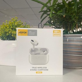 تصویر ایرپاد بلوتوثی اورجینال Aspor A619 - صدای شفاف و طراحی حرفه‌ای Aspor A619 TWS Wireless Earbuds - Original with Transparent Mode & Wireless Charging