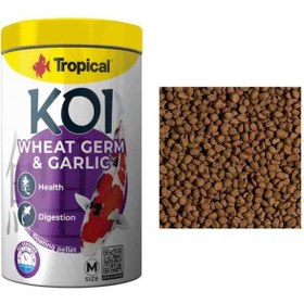 تصویر غذای ماهی کوی تروپیکال مدل Koi Wheat Germ guarlic 320g 