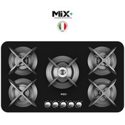 تصویر اجاق گاز میکس پلاس مدل APPLE ۵ شعله شیشه ای 