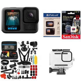 تصویر دوربین ورزشی گوپرو مدل HERO 13 به همراه لوازم جانبی 