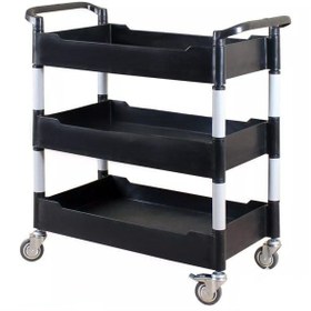 تصویر ترولی 3 طبقه گود مشکی ABA 