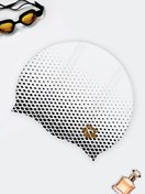 تصویر کلاه شنا شیک سیلیکونی آرنا ( Arena ) اعلا زنانه و مردانه سفید با لوزی مشکی رنگ 