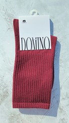 تصویر جوراب مردانه دومینو ساق دار تک رنگ - قرمز Dominion Herrensocken einfarbig