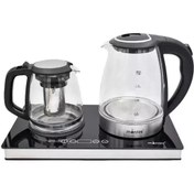 تصویر چای ساز مونتینی مدل VIOLET-N ظرفیت ۲ لیتر با کتری پیرکس 