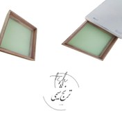 تصویر الک چوبی مربع بدیع - زیر الک و رو الک Square wooden sieve