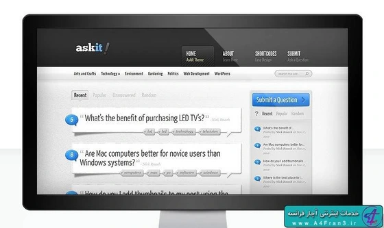 خرید و قیمت دانلود قالب وردپرس AskIt | ترب