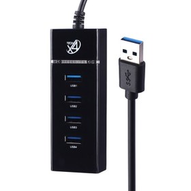 تصویر هاب 4 پورت USB3.0 ایکس فورتک X303 