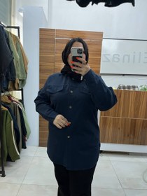 تصویر مانتو سایز بزرگ جنس کتان لی گرم بالا فری سایز از ۴۸ تا ۵۴ - نسکافه‌ای / فری سایز از ۴۸ تا ۵۴ 