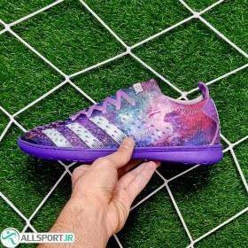 تصویر کفش فوتسال آدیداس پردیتور طرح اصلی Adidas Predator Purple Black 