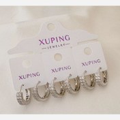 تصویر گوشواره رنگ ثابت و ضدحساسیت برند ژوپینگ XUPING