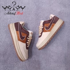 تصویر نایک ایر فورس کرم قهوه ای Cotton_Nike_Air_Force