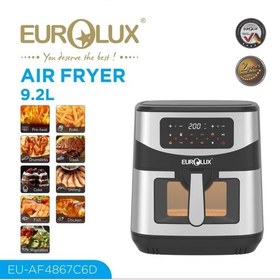 تصویر سرخ کن یورولوکس مدل EU-AF4867C6D ظرفیت ۹.۲ لیتر بدون روغن 