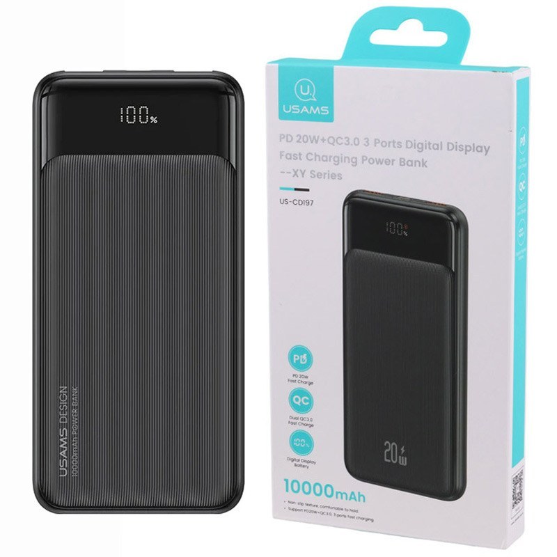 پاور بانک USAMS Power Bank PD QC 10000mAh CD197