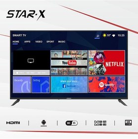 تصویر Star X : تلویزیون LED هوشمند 58 اینچی 4K UHD Dolby Audio با گیرنده داخلی 58UH : تاریخ تحویل: 3 تا 5 روز کاری تلویزیون LED هوشمند 58 اینچی 4K UHD Dolby Audio با گیرنده داخلی 58UH640V مشکی