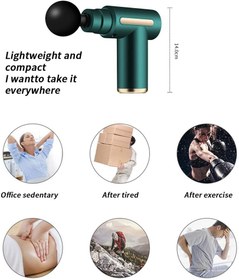 تصویر ماساژور تفنگی شارژی BX-720 با ۴ سری و ۶ سرعت 