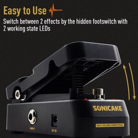 تصویر پدال ولوم و واه sonicake Sonicake wah & volume pedal unit