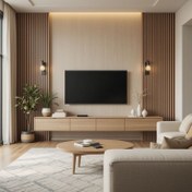 تصویر میز تلویزیون دیواری 