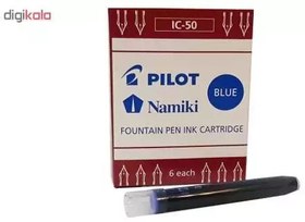 تصویر جوهر یدک خودنویس پایلوت مدل Namiki-IC50 بسته 6 عددی 