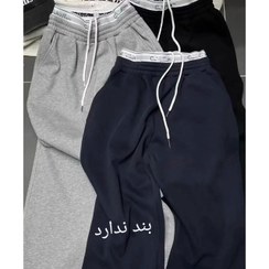 تصویر شلوار بگ کمرکش کلوین گلکسی سایز ۳۶ تا ۴۲ رنگ مشکی و طوسی 