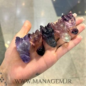 تصویر مجسمه اژدها فلوریت 