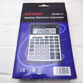 تصویر ماشین حساب کاتیگا مدل CD-2837-12 Catiga CD-2837