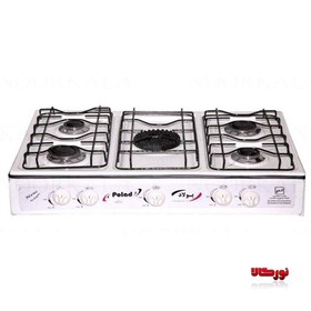 تصویر اجاق گاز رومیزی پنج شعله 2000 آذرین پولاد Desktop stove 5 flames 2000 Azarin poolad