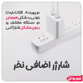 تصویر شارژر دیواری شیایومی (Xiaomi) مدل Ad07Zm کابل تبدیل