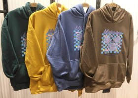 تصویر هودی کلاه دار زنانه صددرصد پنبه وارداتی Imported hoodie