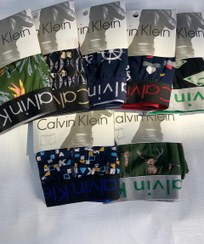 تصویر شورت مردانه نیم پا برند Calvin Klein طرح کش پهن فانتزی 