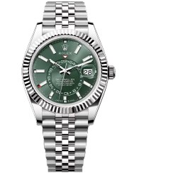 تصویر ساعت مچی مردانه رولکس مدل Sky Dweller بند استیل 