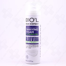 تصویر فوم اصلاح مردانه با عصاره آلوئه ورا مناسب پوست حساس 200 میل بیول Biol Aloe Vera Extract Shaving Foam 200ml