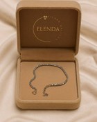 تصویر دستبند زنانه خاویاری نقره ایتالیایی عیار ۹۲۵ با طراحی لوکس و اصیل 