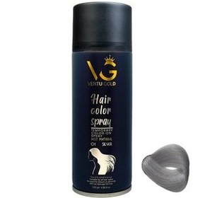 تصویر اسپری رنگ مو ورتوگلد مدل 01 Silver شماره 01 حجم 150 میلی لیتر رنگ نقره ای 