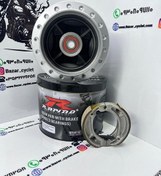 تصویر توپی عقب موتور سیکلت هندا 125_150_200 3بلبرینگ برند راپیدو 