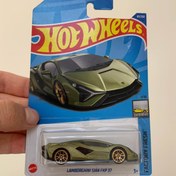 تصویر لامبورگینی سیان هات ویلز - سبز Lamborghini Sian FKP 37 Hot Wheels