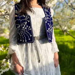 تصویر سخمه جواهردوزی شکوفه کد ۱۱۲۷ رنگ سیاه 