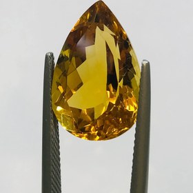 تصویر نگین سیترین طلایی اصل سایز 19*13 